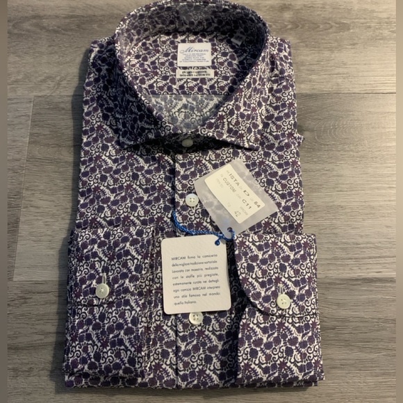 Men’s cotton shirt from Italy. New! US size about medium - Picture 1 of 9